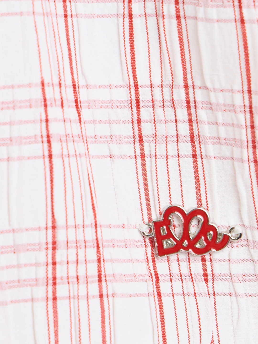 Elle Girls Red Checked Regular Fit Top - Image 2