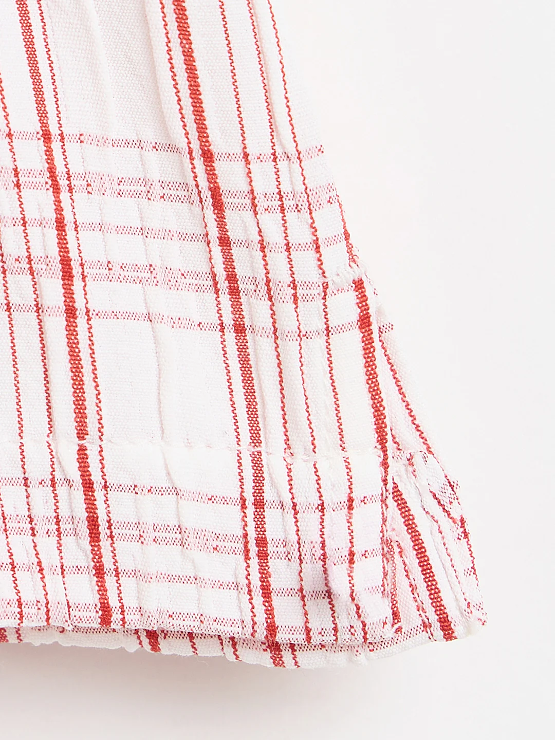 Elle Girls Red Checked Regular Fit Top - Image 3