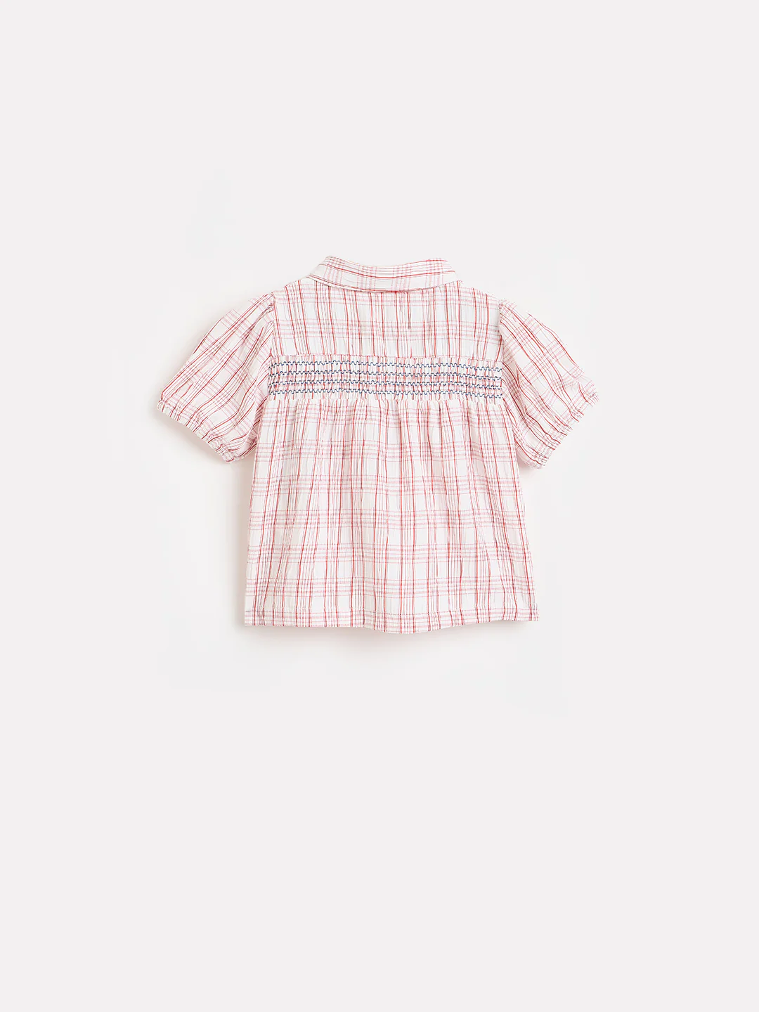 Elle Girls Red Checked Regular Fit Top - Image 5