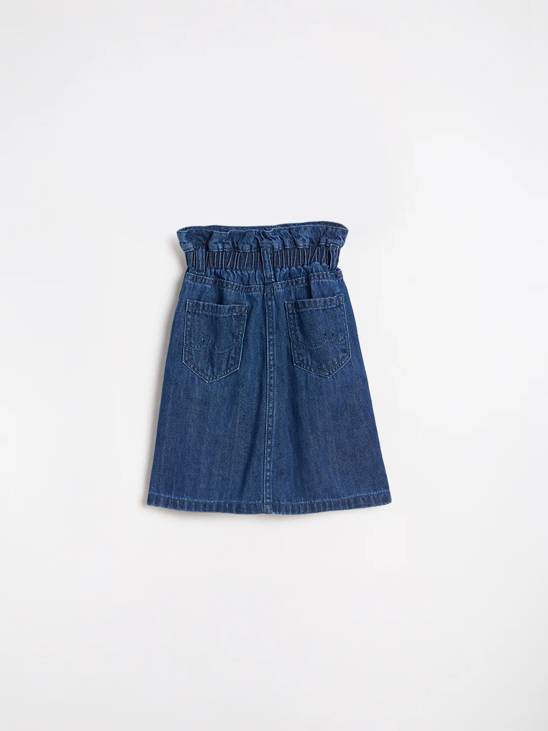 Elle Girls Blue Solid A-Line Fit Skirt - Image 2