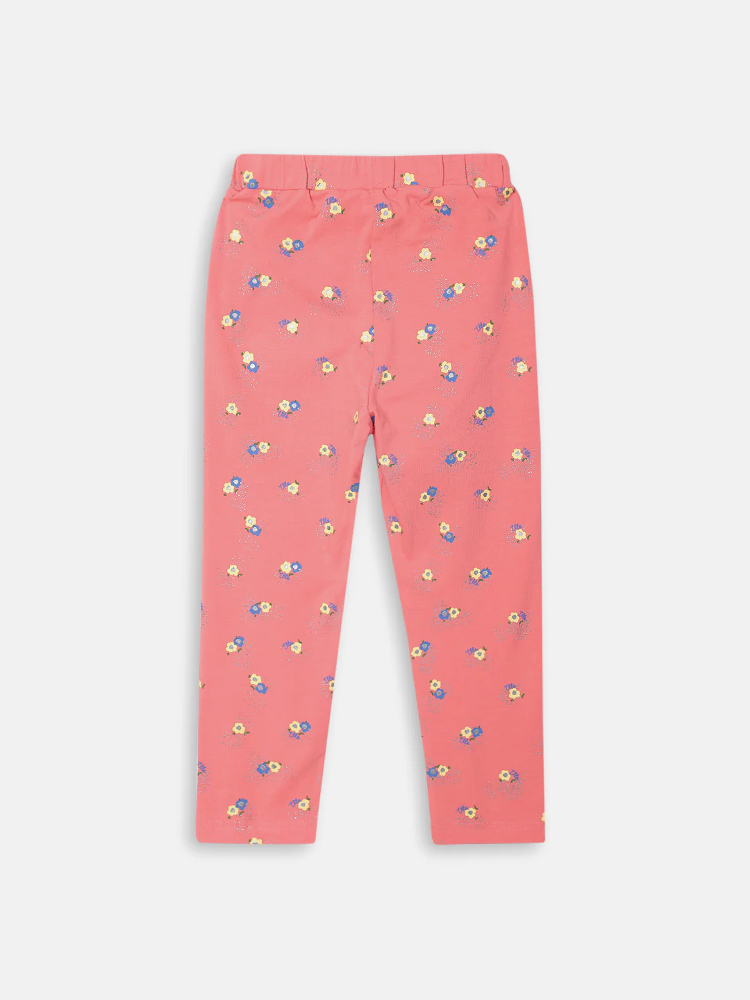 Elle Kids Girls Coral Printed Regular Fit Leggings - Image 4