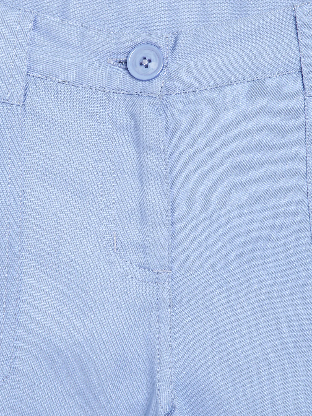 Elle Kids Girls Blue Solid Regular Fit Shorts - Image 3