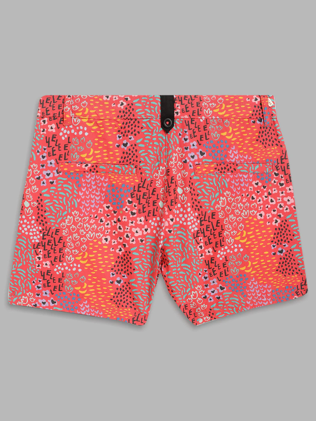 Elle Kids Girls Coral Printed Regular Fit Shorts - Image 2