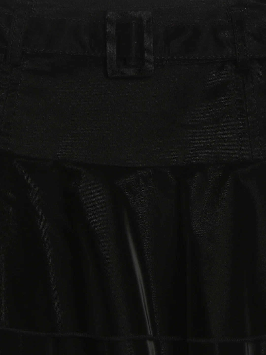 Elle Kids Girls Black Solid Tailored Fit Skirt - Image 3