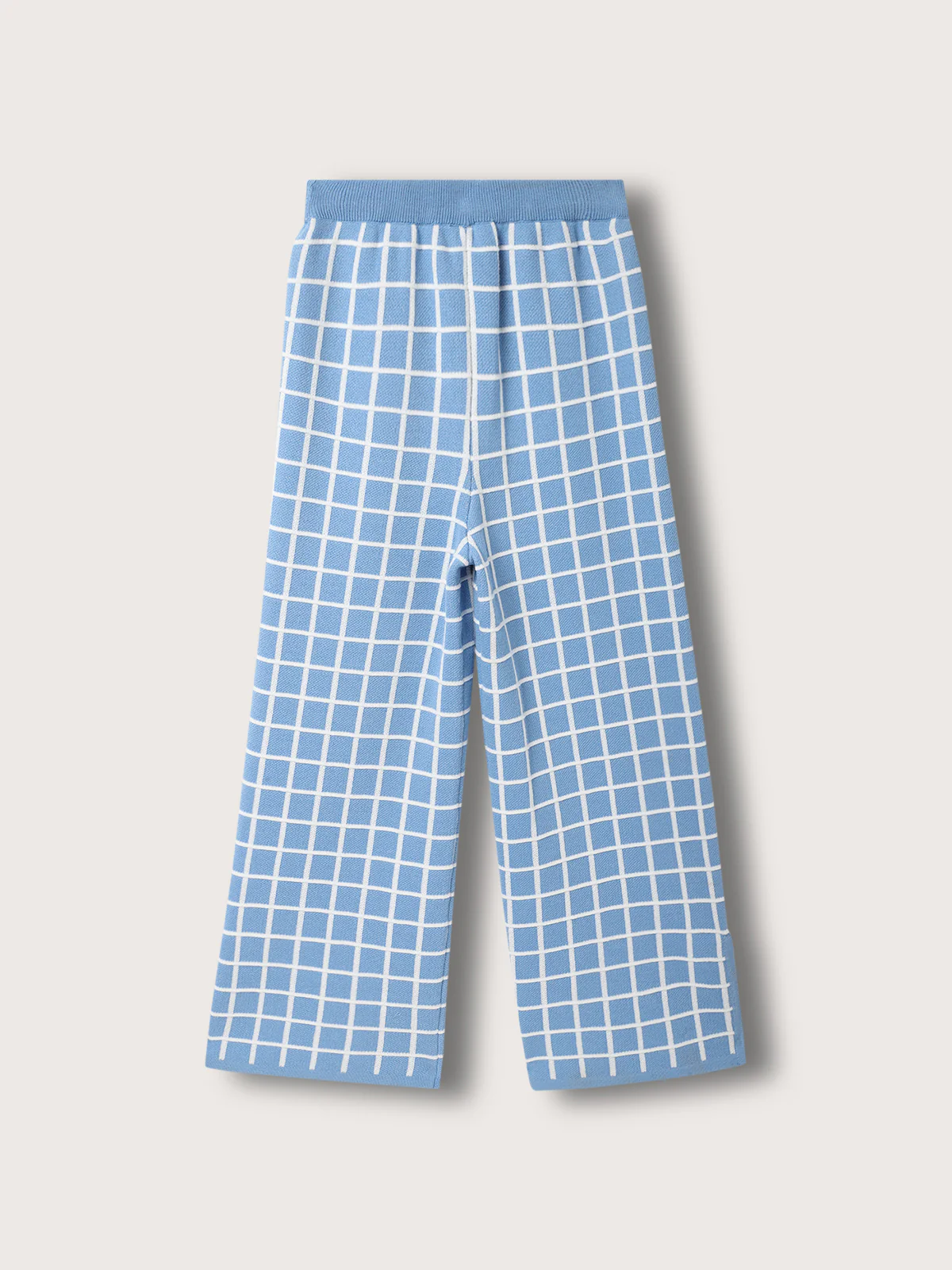 Elle Kids Girls Multi Checked Straight Fit Trouser - Image 2