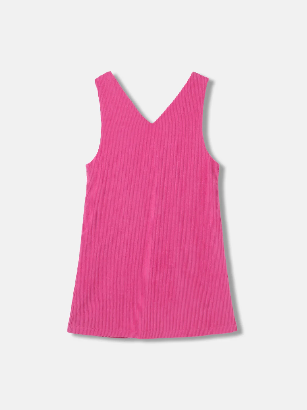 Elle Girls Solid Full Sleeves V Neck Dress - Image 2