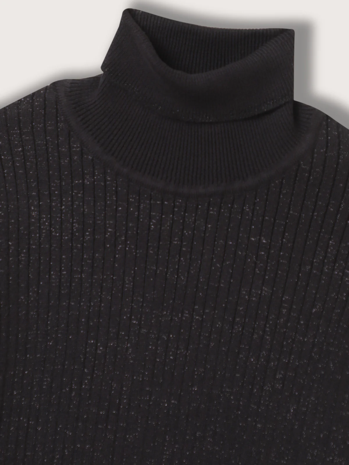 Elle Kids Girls Black Solid Turtle Neck Sweater - Image 3