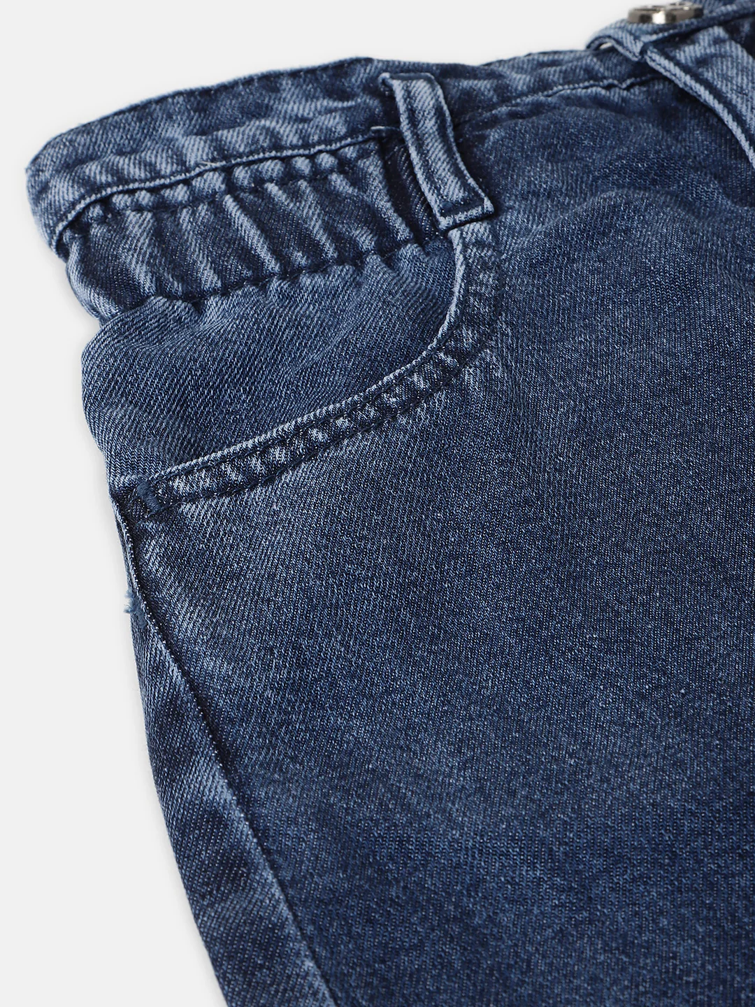 Elle Kids Girls Blue Solid Regular Fit Skirt - Image 4