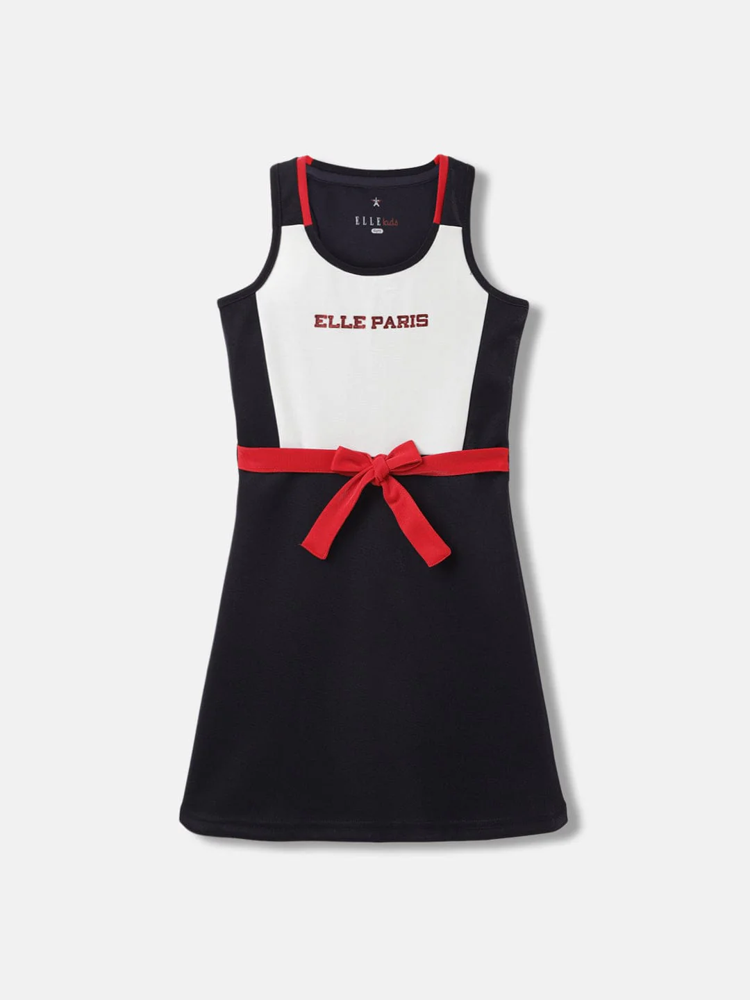 Elle Kids Blue Round Neck Dress