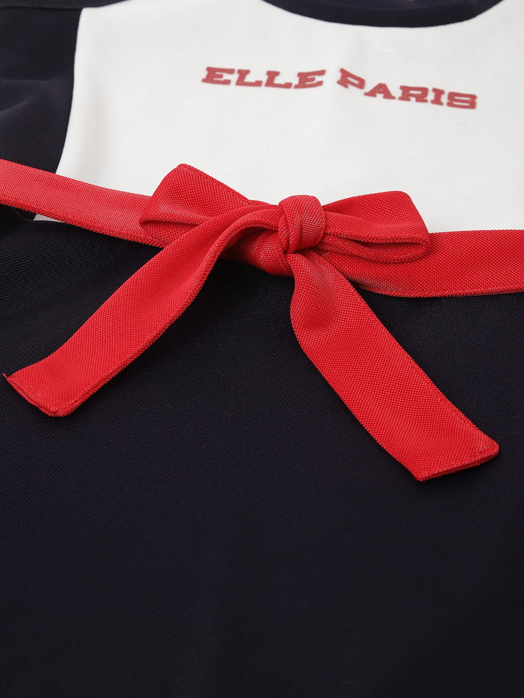 Elle Kids Blue Round Neck Dress - Image 4