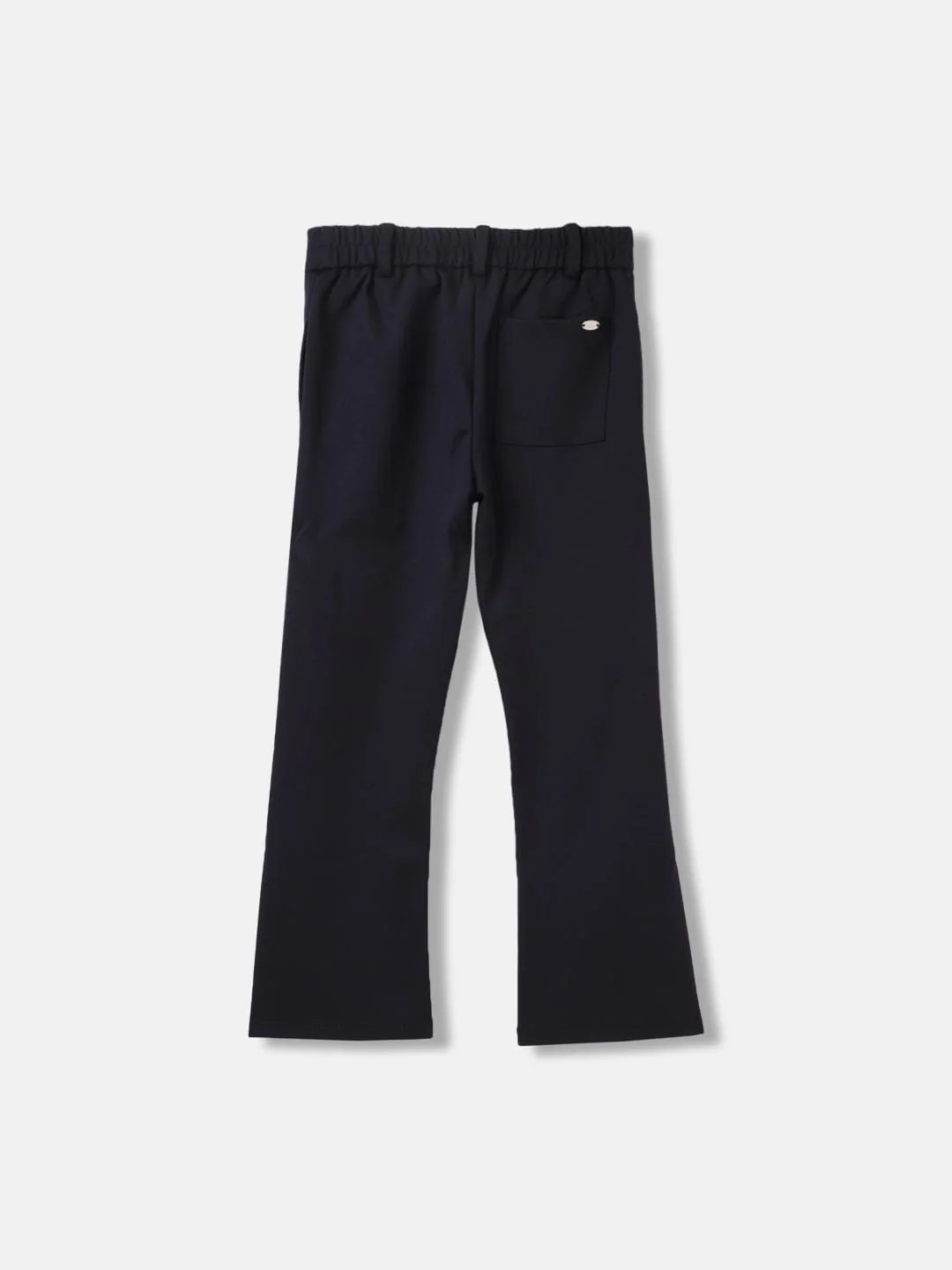 Elle Girls Navy Blue Solid Bootcut Trouser - Image 2