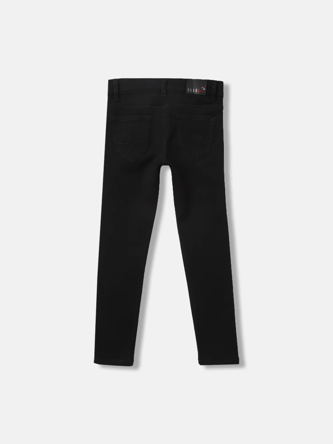 Elle Girls Black Solid Skinny Fit Jeans - Image 2