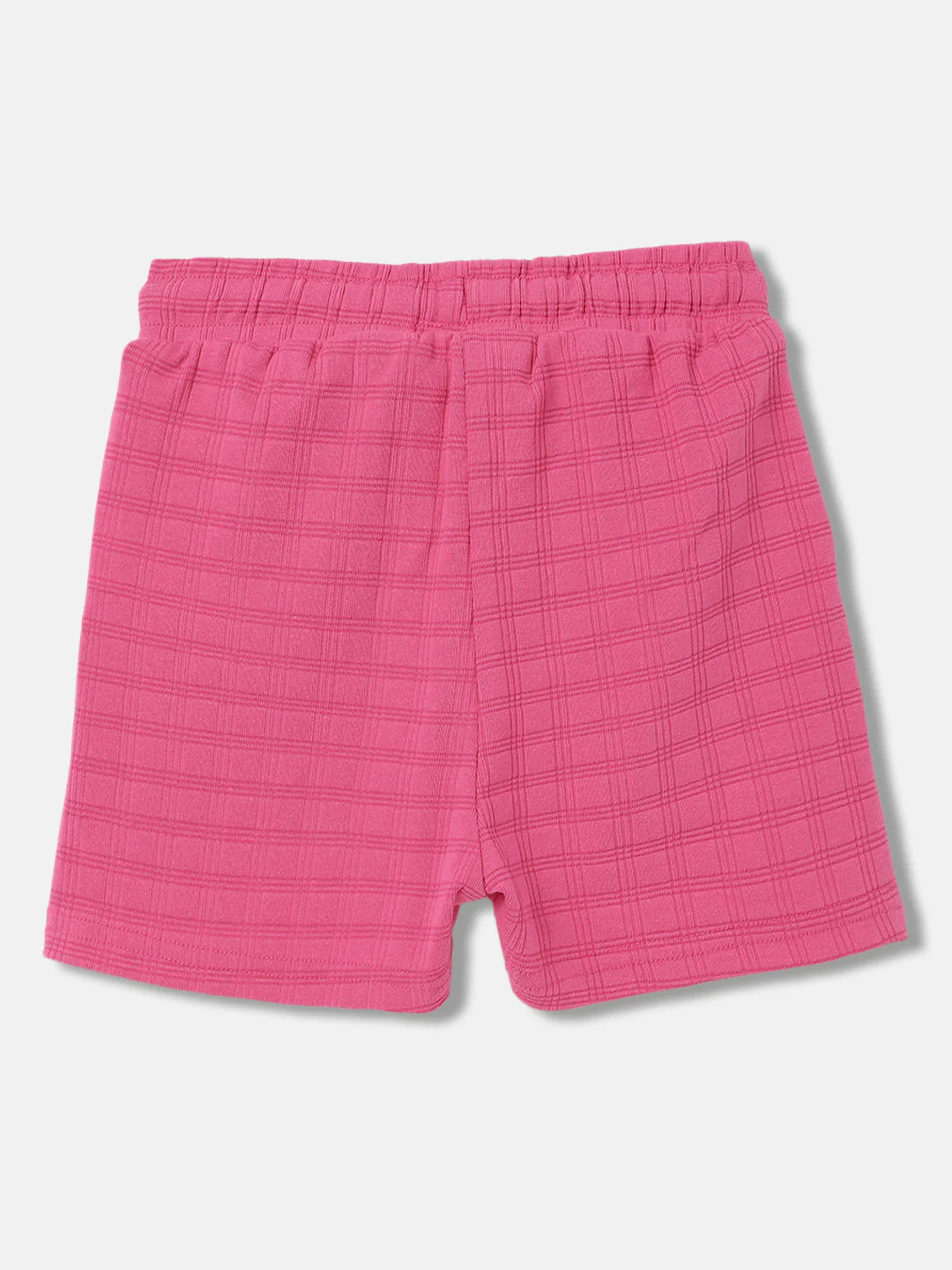 Elle Kids Girls Pink Solid Relaxed Fit Shorts - Image 2