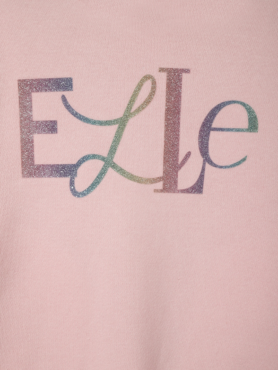 Elle Girls Pink Solid Round Neck Full Sleeves Pullover Style Sweatshirt - Image 5