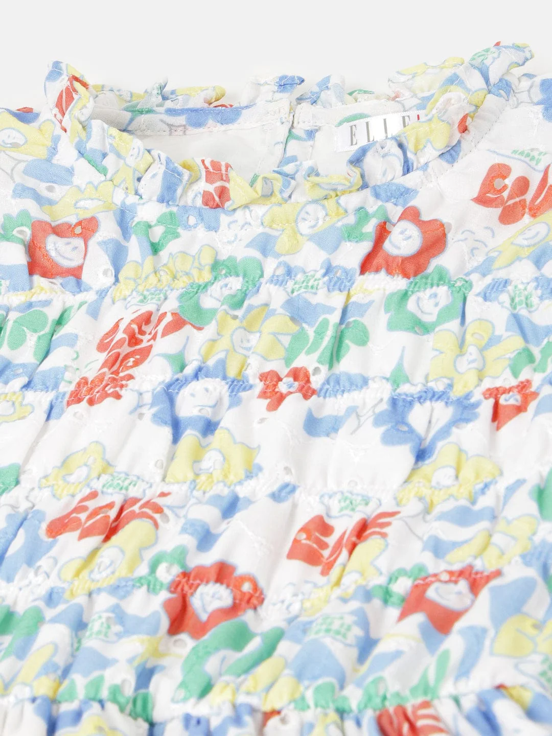 Elle Kids Multi Round Neck Dress - Image 3
