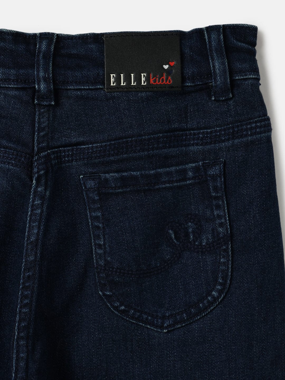 Elle Kids Blue Straight Fit Solid Jeans - Image 5