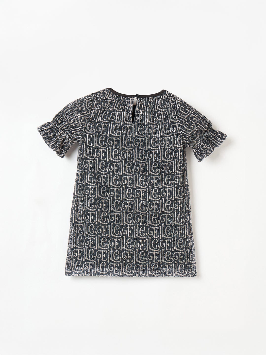Elle Kids Girls Multi Crew Neck Dress - Image 2