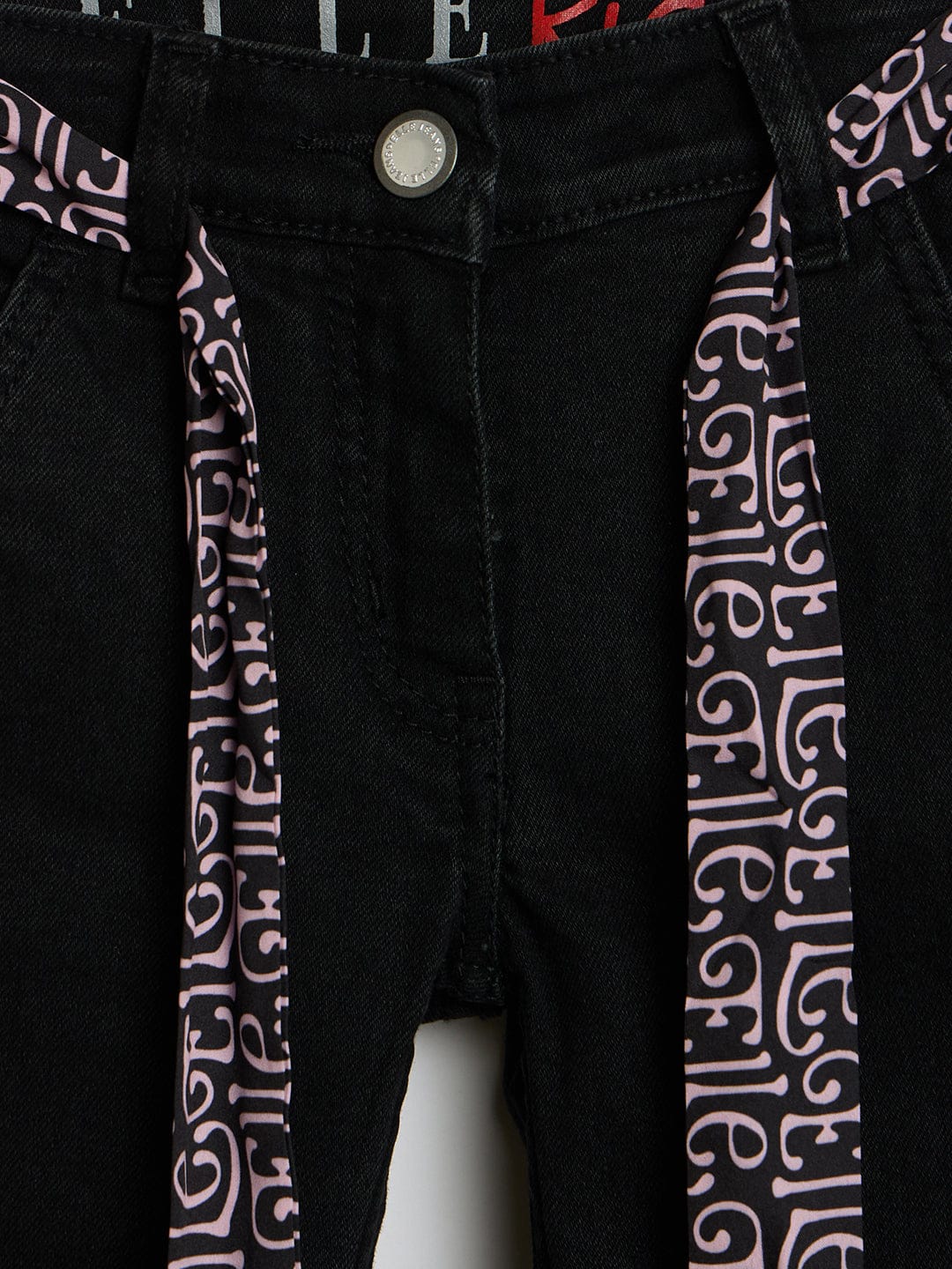 Elle Kids Black Bootcut Denim Jeans - Image 3