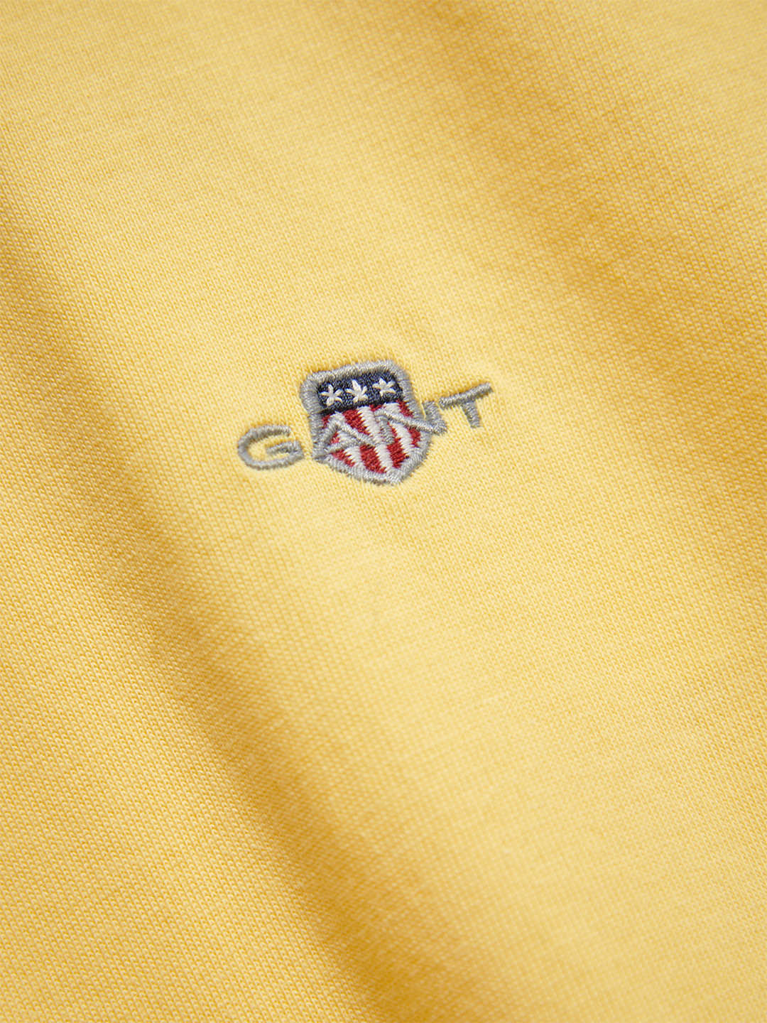 Gant Boys Yellow Solid Regular Fit T-Shirt - Image 4