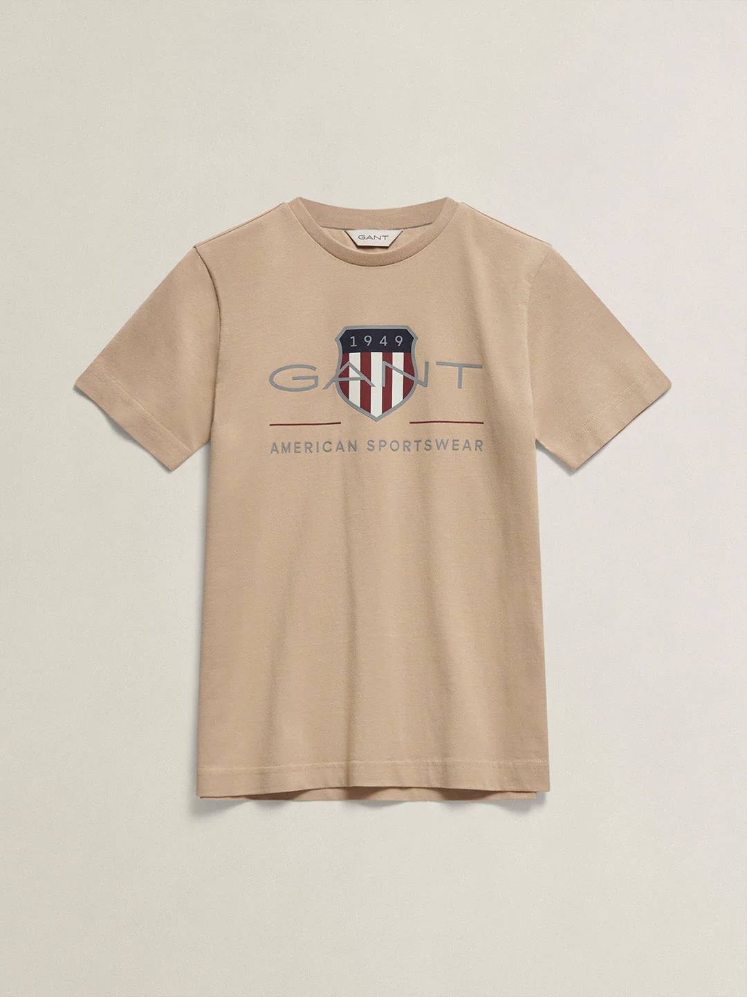 Gant Boys Brown Printed Regular Fit T-Shirt