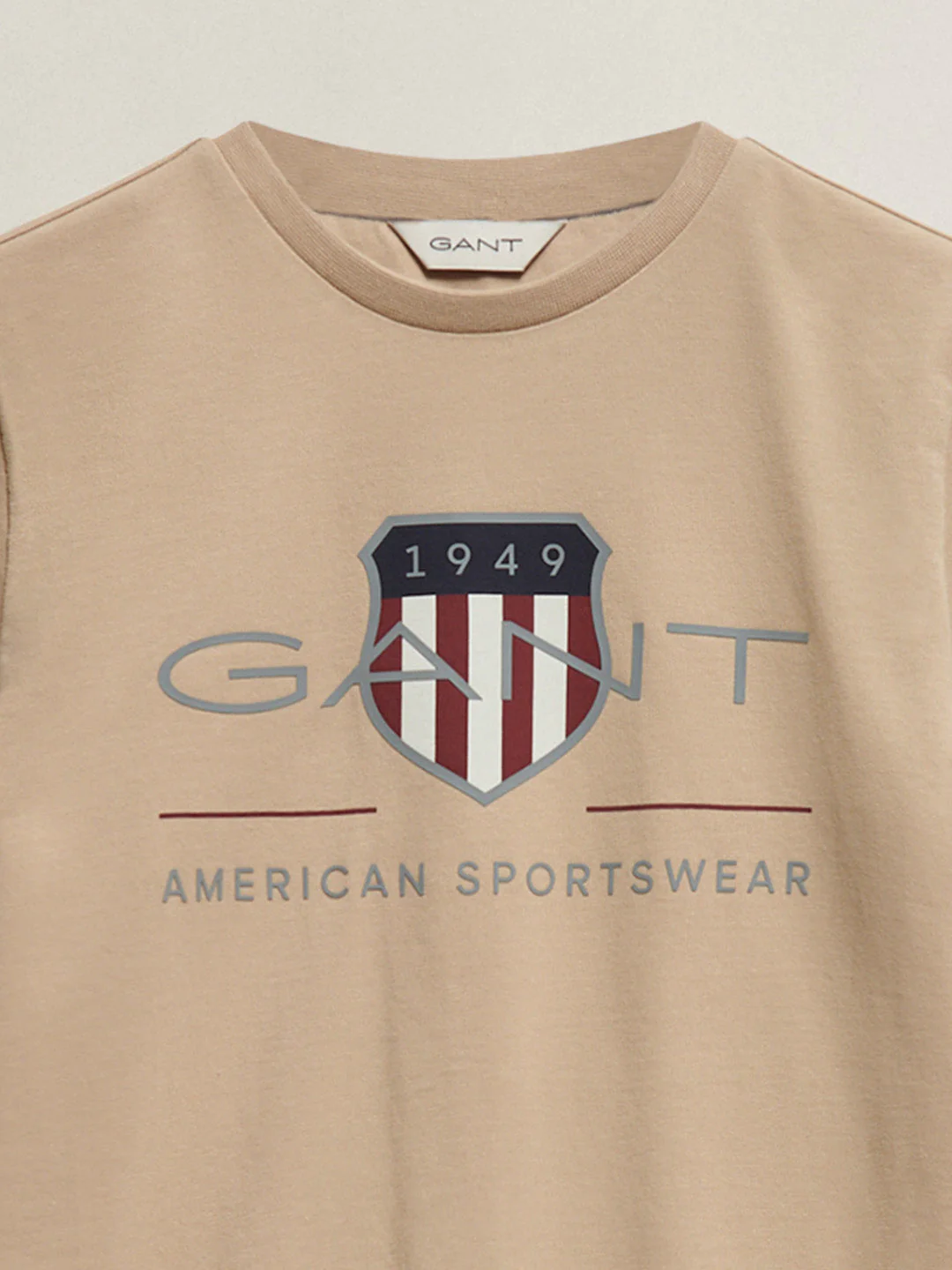 Gant Boys Brown Printed Regular Fit T-Shirt - Image 2