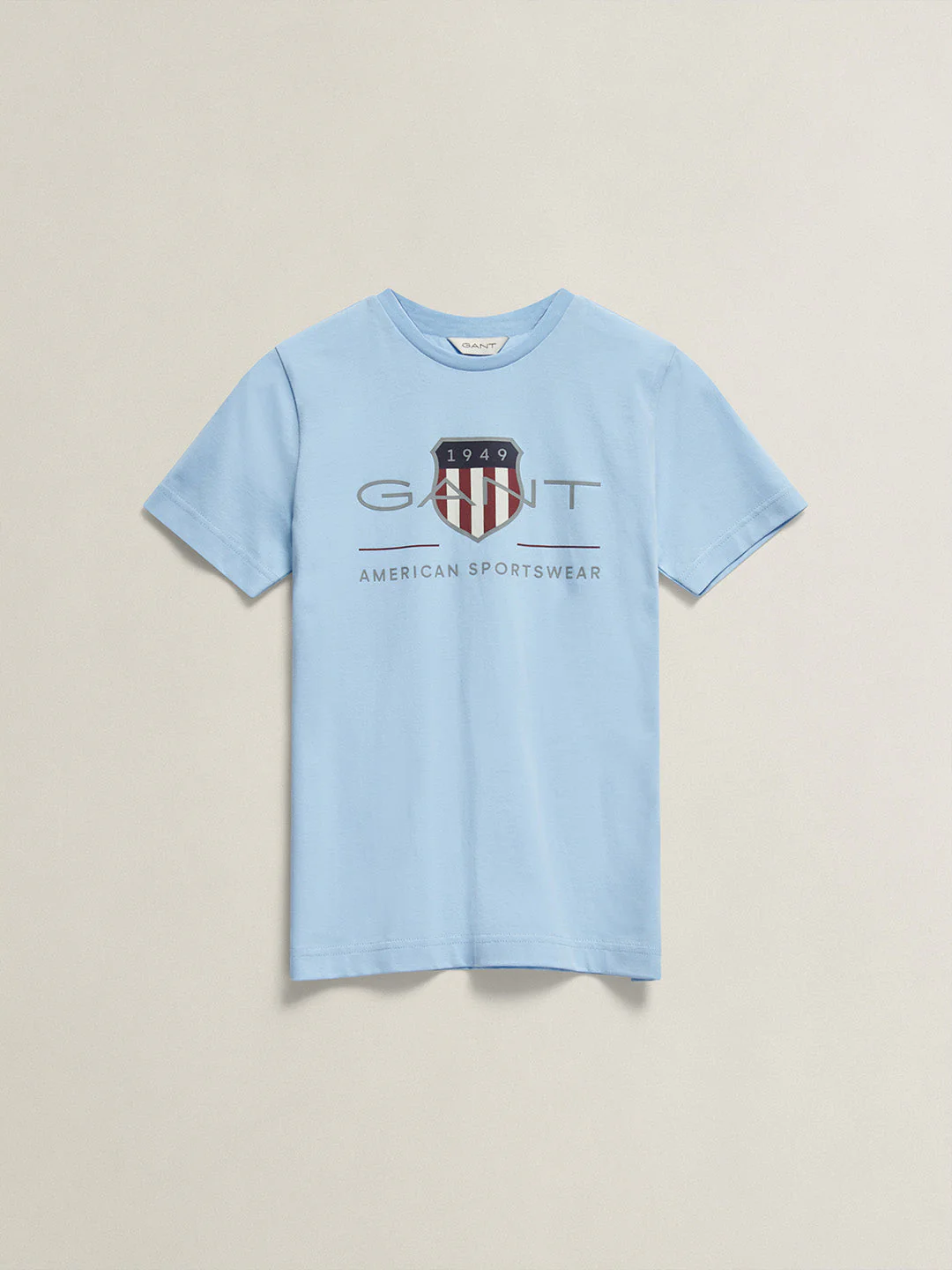 Gant Boys Blue Printed Regular Fit T-Shirt