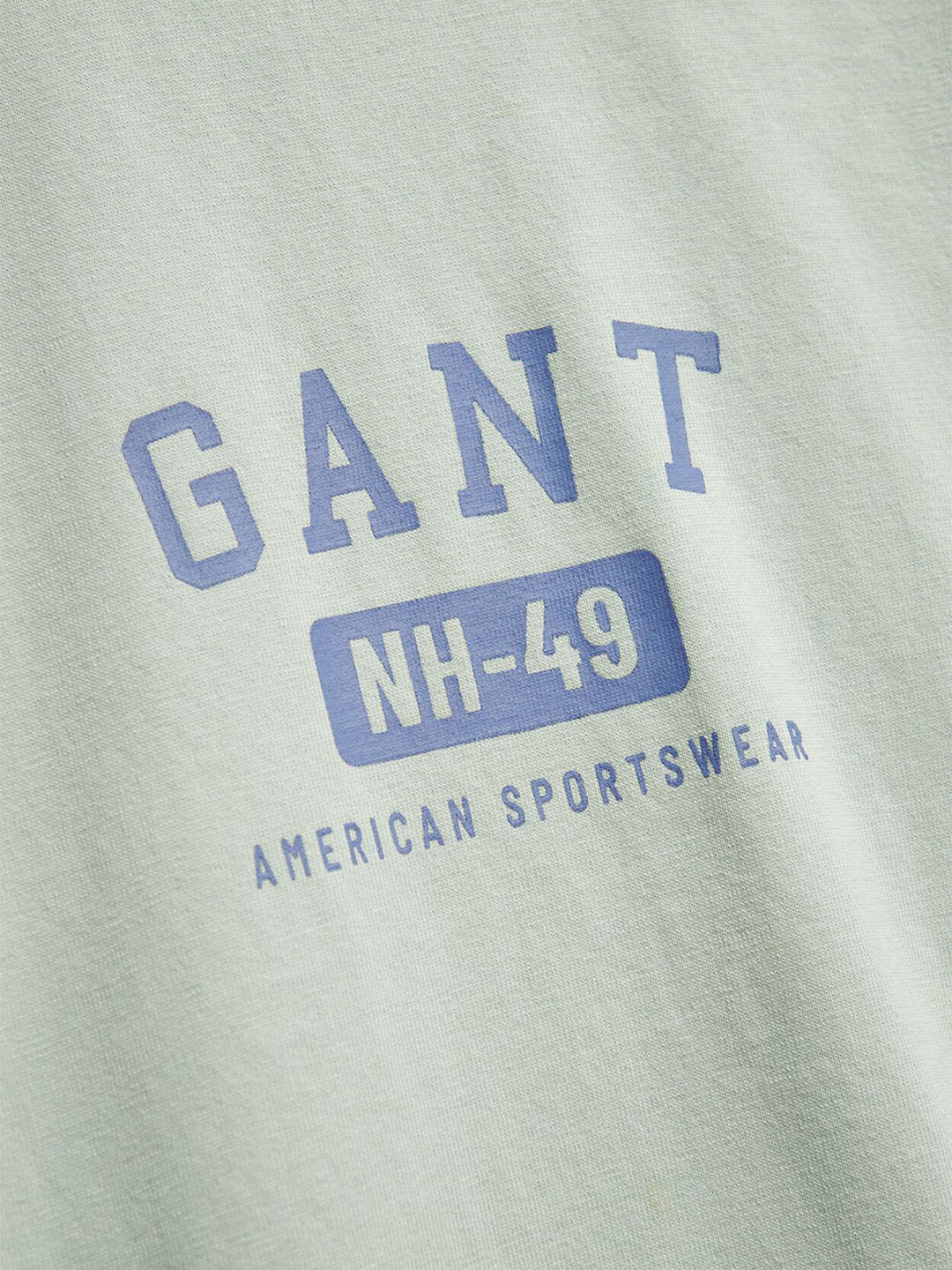 Gant Boys Green Solid Relaxed Fit Pure Cotton T-Shirt - Image 3