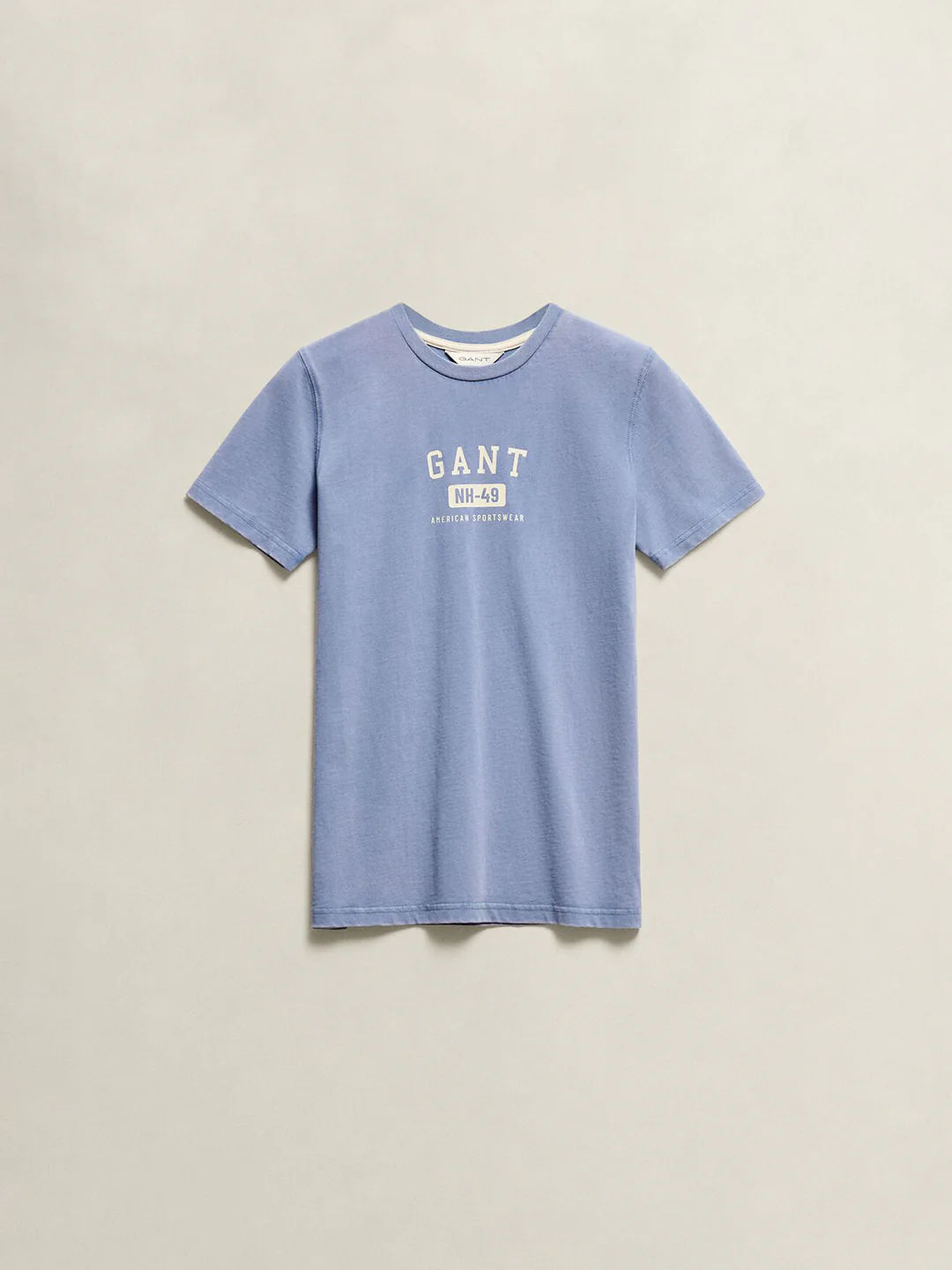 Gant Boys Blue Graphic Print Relaxed Fit Pure Cotton T-Shirt