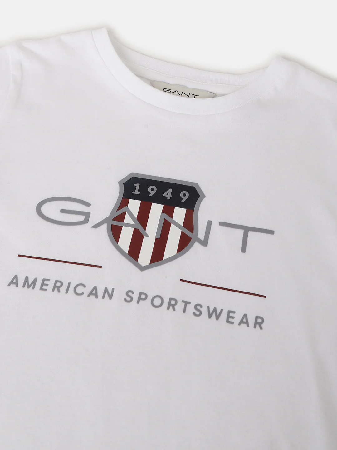 Gant Kids White Fashion Regular Fit T-Shirt - Image 3