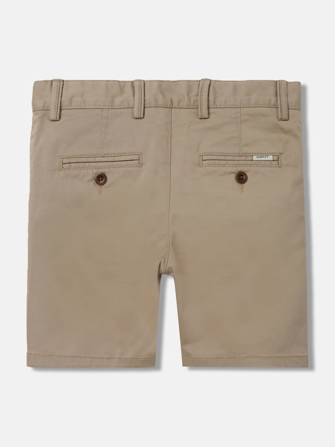Gant Boys Beige Solid Mid-rise Regular Fit Chino Shorts - Image 2