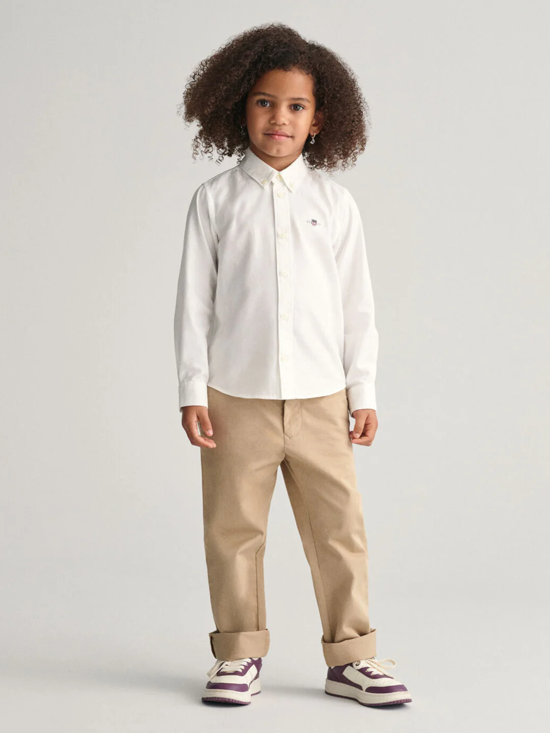 Gant Kids White Fashion Regular Fit Shirt - Image 3