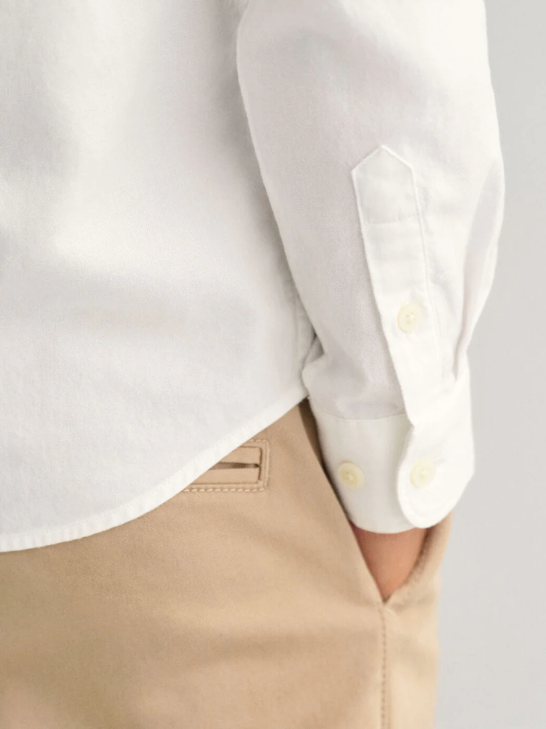 Gant Kids White Fashion Regular Fit Shirt - Image 5