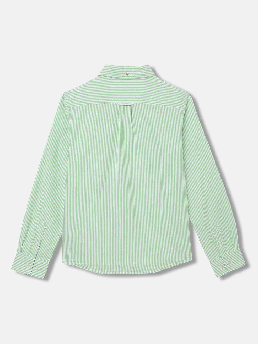 Gant Kids Green Fashion Striped Regular Fit Shirt - Image 2