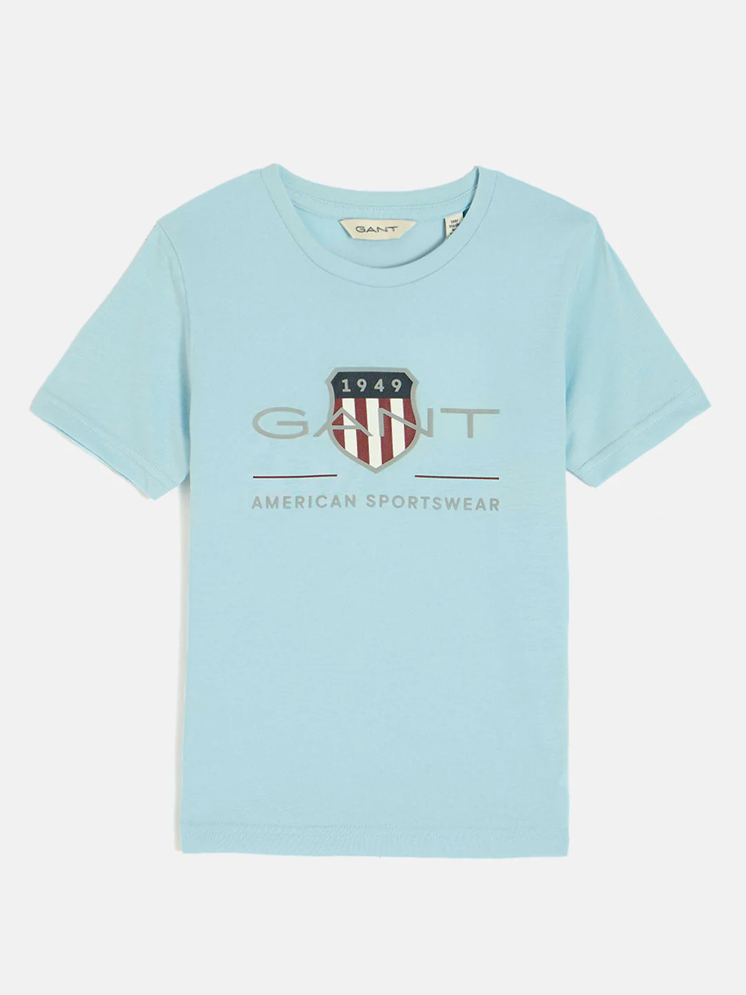 Gant Boys Aqua Round Neck Short Sleeves T-Shirt