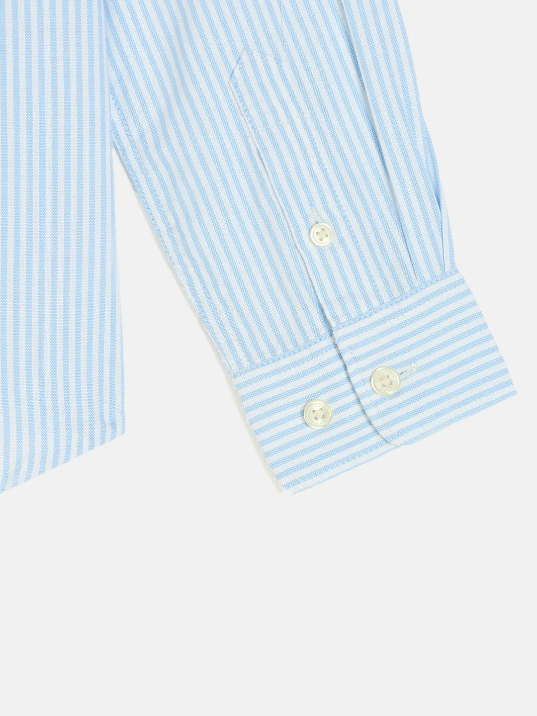 Gant Boys Blue Button Down Collar Full Sleeves Shirt - Image 6