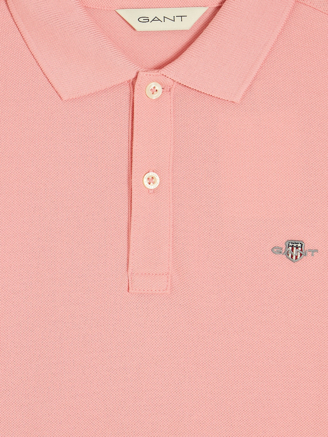 Gant Boys Pink Short Sleeves Polo Tshirt - Image 3