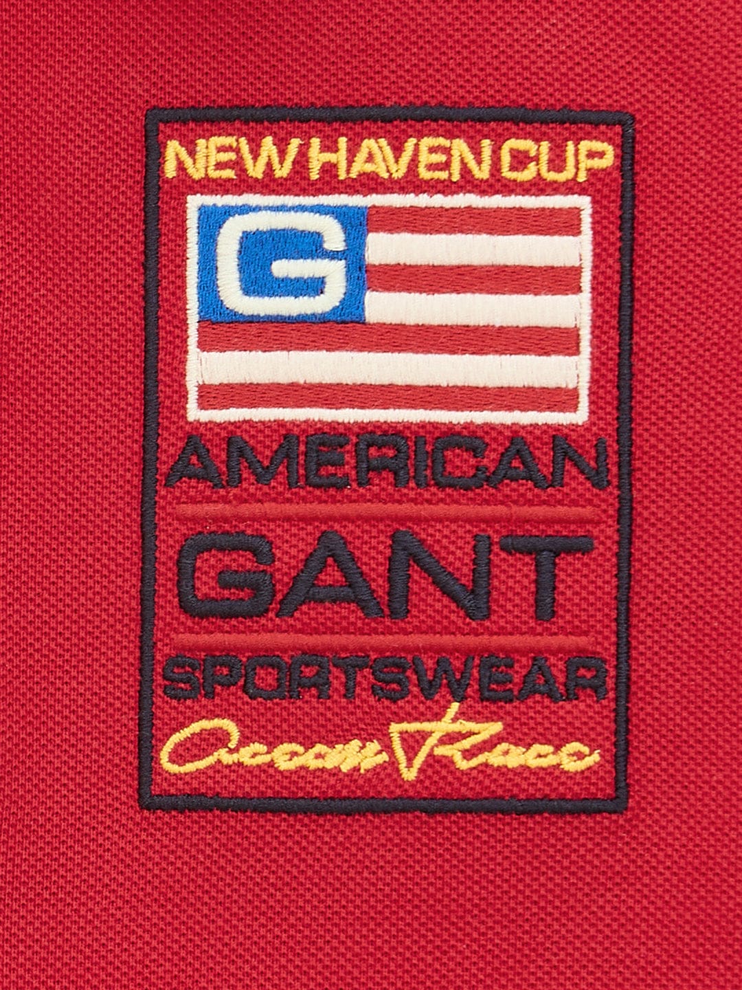 Gant Kids Red Regular Fit Polo Tshirt - Image 4