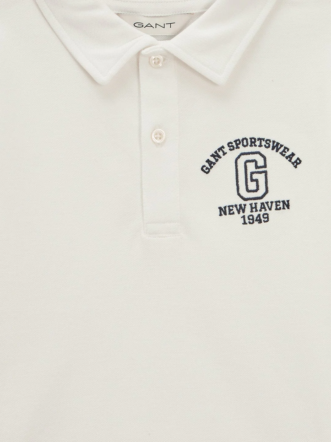 Gant Kids Off White Regular Fit Polo Tshirt - Image 3