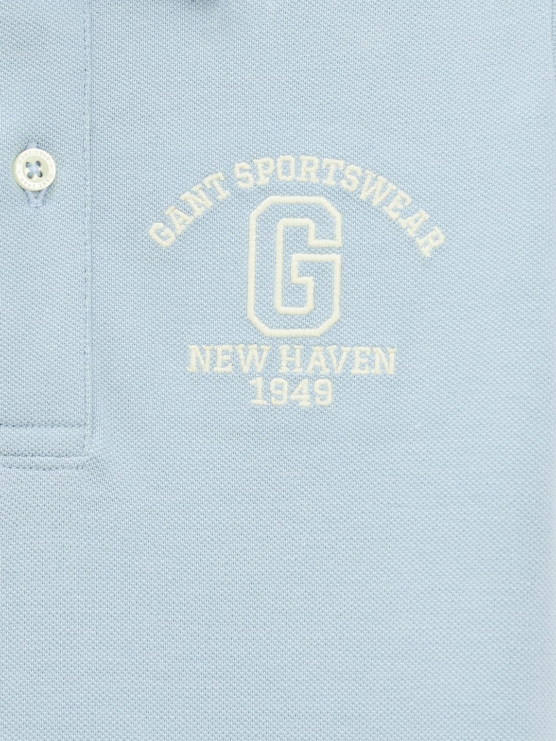 Gant Kids Blue Regular Fit Polo Tshirt - Image 4