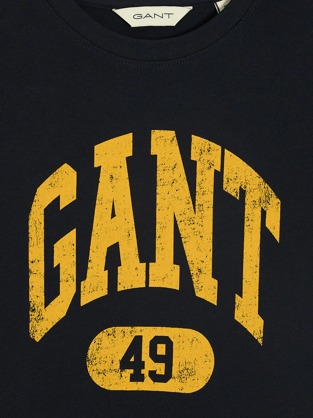 Gant Boys Blue Round Neck Short Sleeves T-Shirt - Image 4