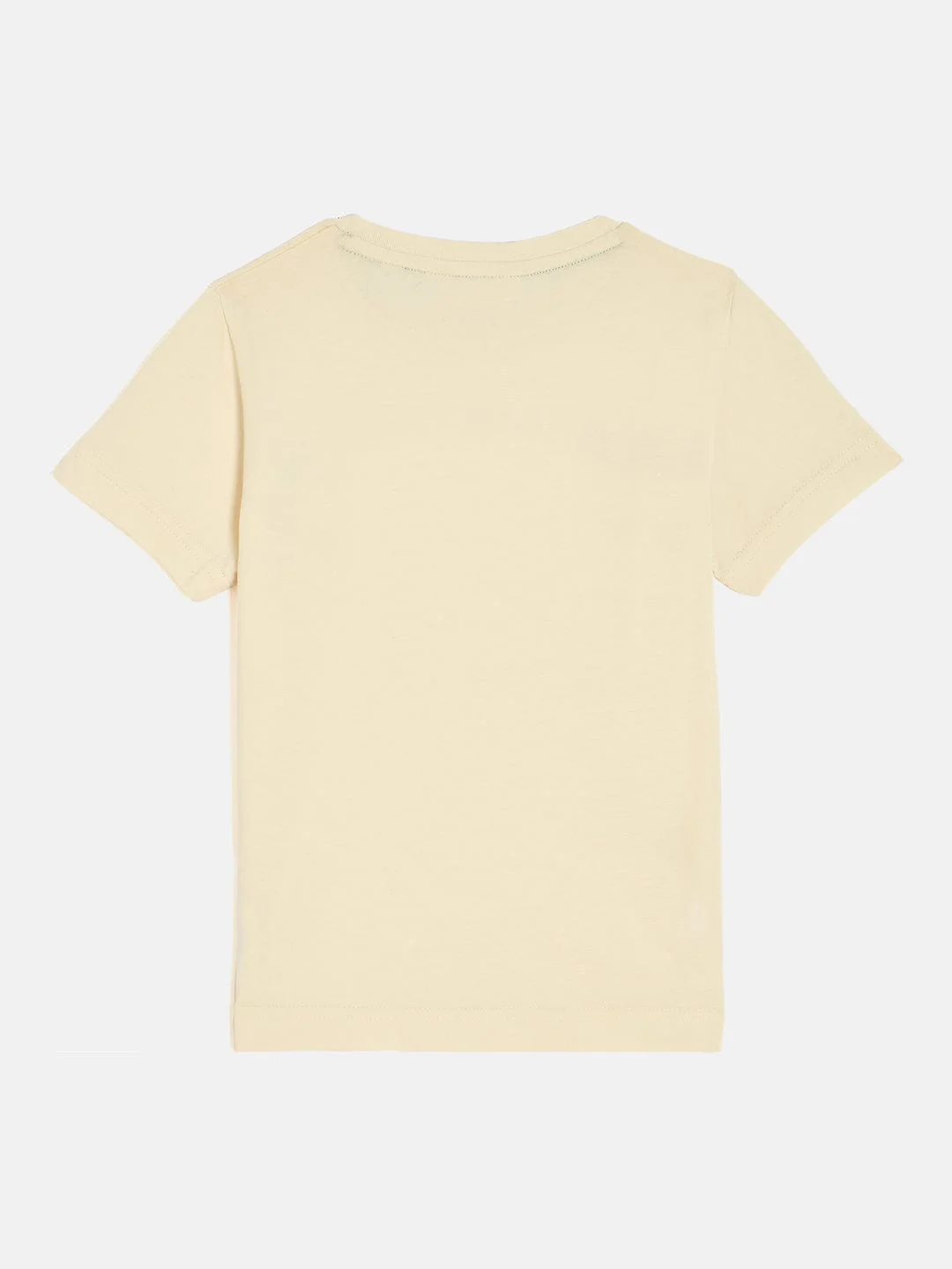 Gant Boys Cream Round Neck Short Sleeve Typography T-Shirt - Image 2