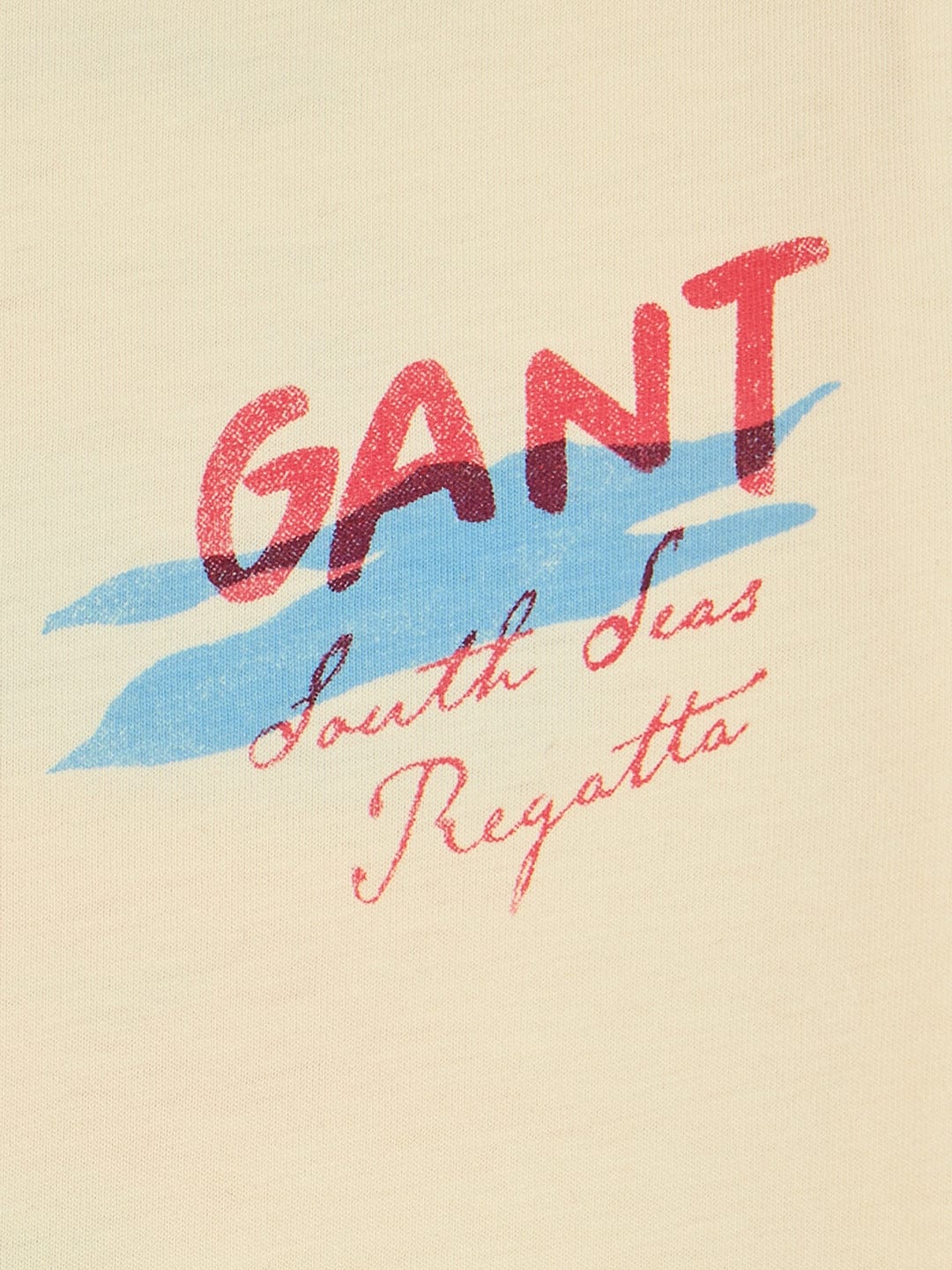 Gant Boys Cream Round Neck Short Sleeve Graphic T-Shirt - Image 4