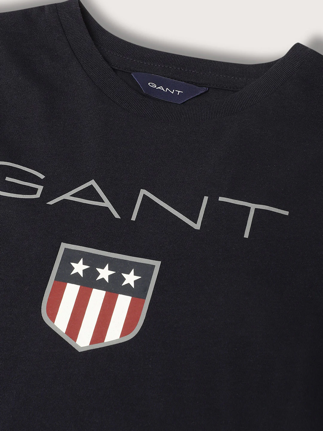 Gant Kids Navy Logo Regular Fit T-Shirt - Image 3