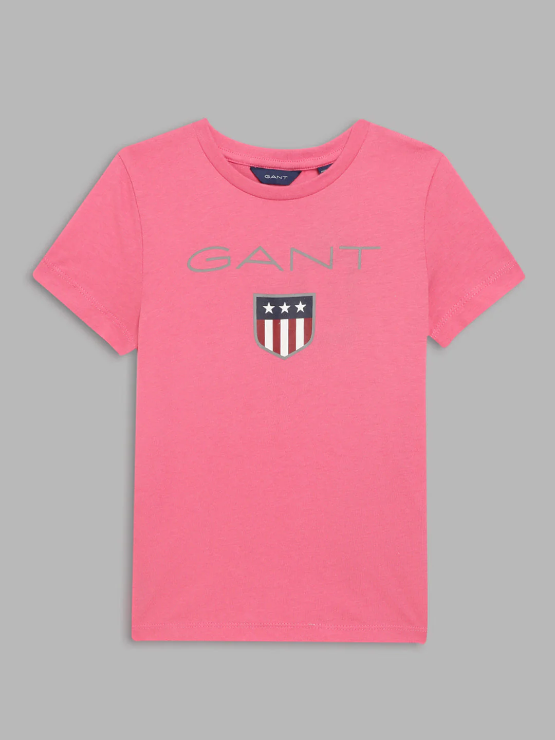 Gant Kids Pink Logo Regular Fit T-Shirt