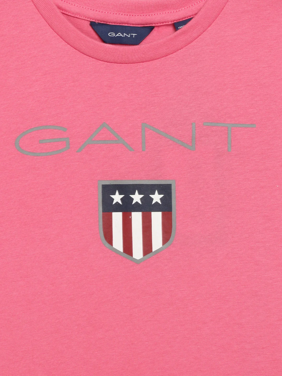Gant Kids Pink Logo Regular Fit T-Shirt - Image 3