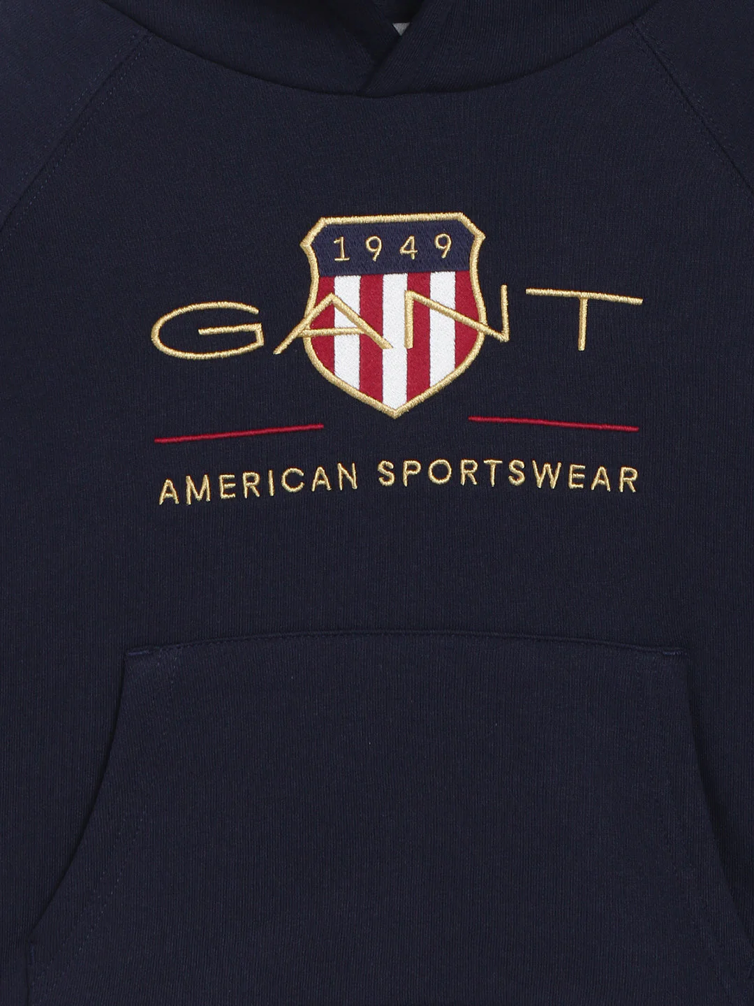 Gant Boys Brand Logo Printed Hooded Pullover Sweatshirt - Image 3