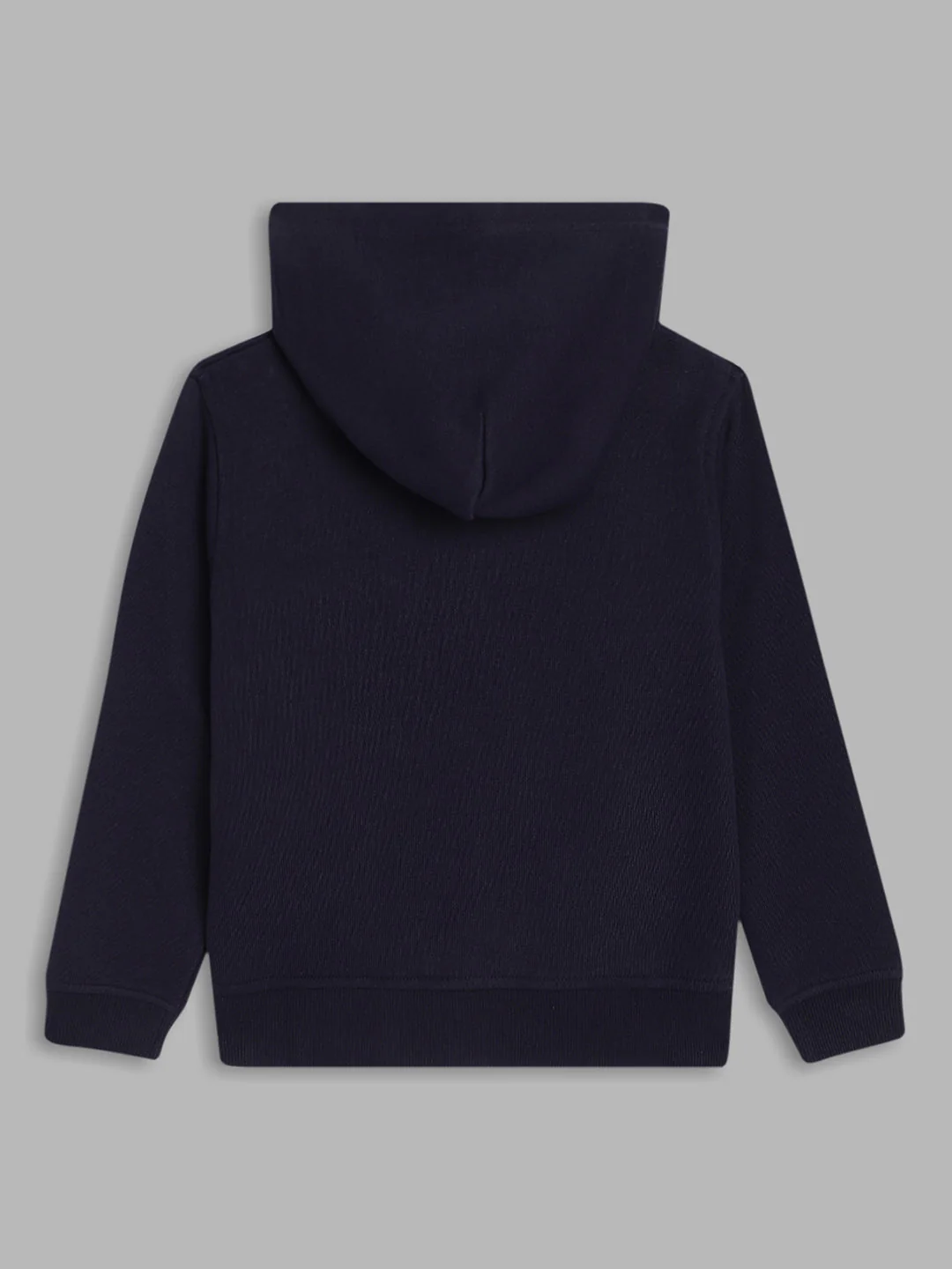 Gant Boys Navy Blue Solid Hooded Sweatshirt - Image 2