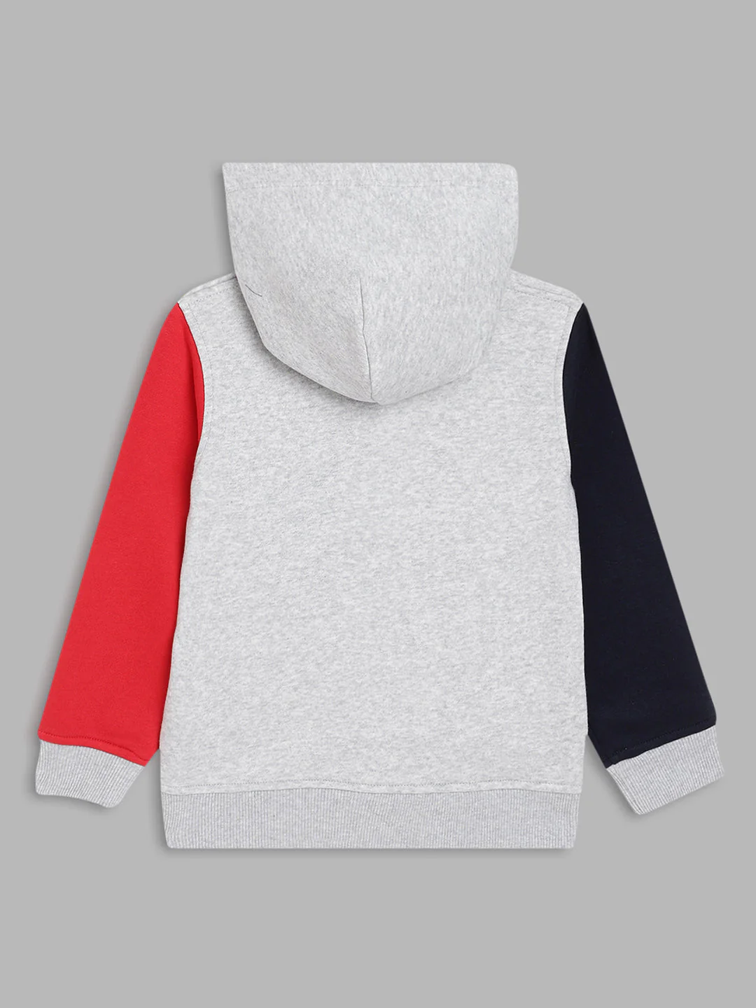 Gant Boys Grey Solid Hooded Sweatshirt - Image 2