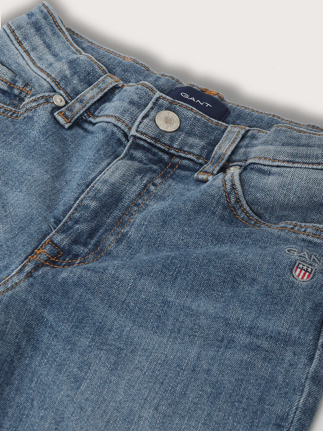 Gant Boys Slim Fit Light Fade Clean Look Jeans - Image 3