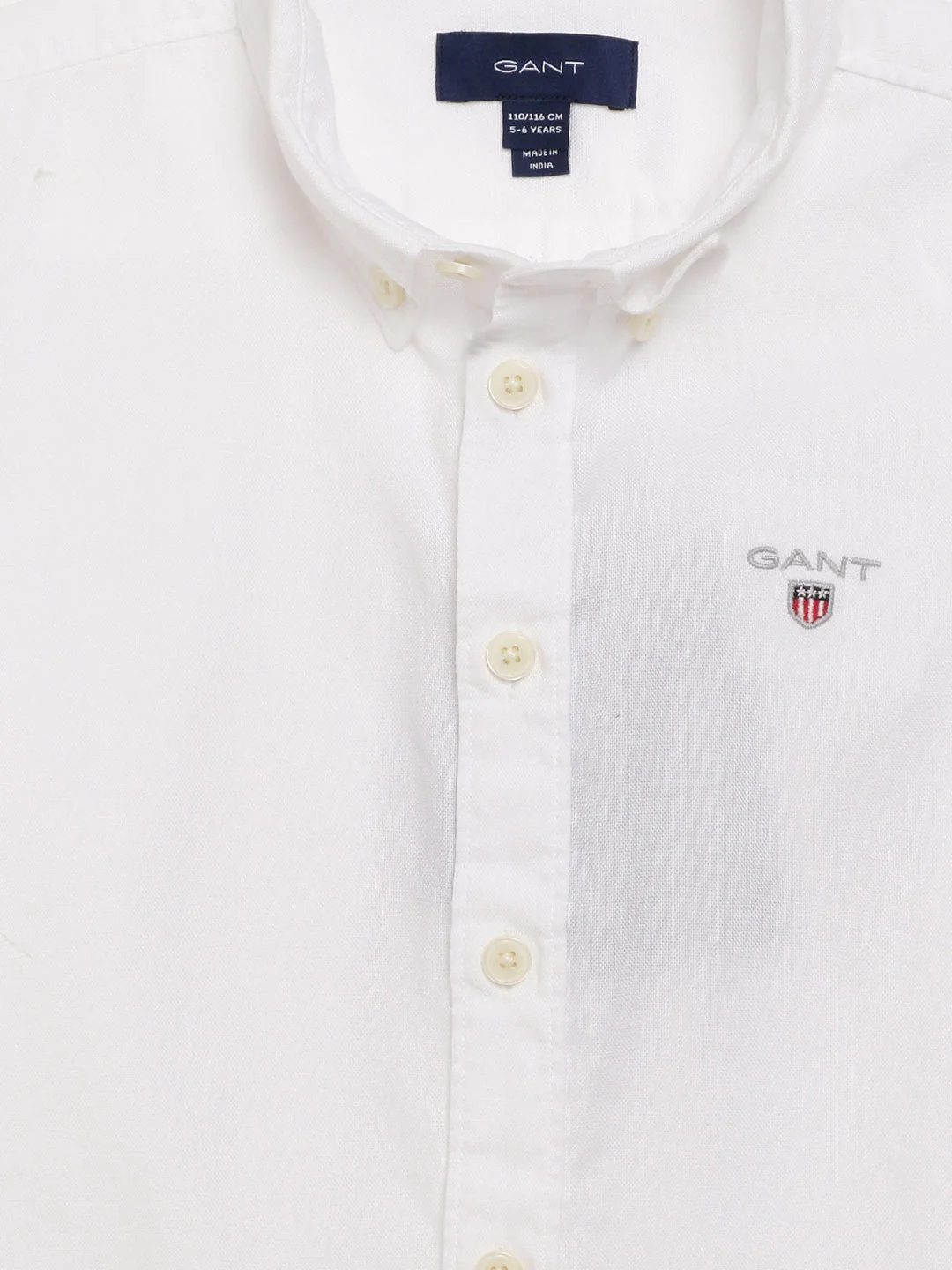 Gant Kids White Regular Fit Shirt - Image 3